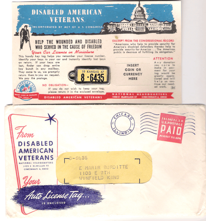 1947 Complete Package Envelope Type 1
