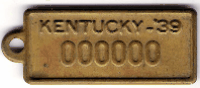 1939 KY Sample Unfinished front