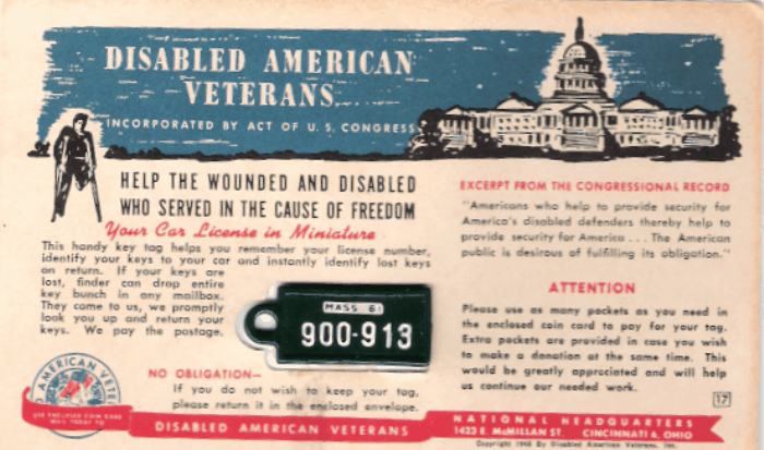 1961 On Mailer Type 1