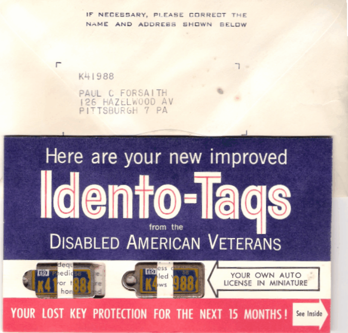 1960 Complete Package Type A Paul C. Forsaith