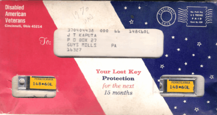 1970 Complete Package J T Kaputa