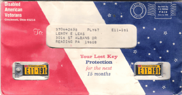 1968 Complete Package Leroy E. Leas