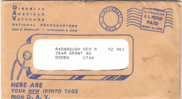 1954 On Mailer