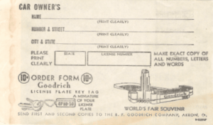 1939 Order Form