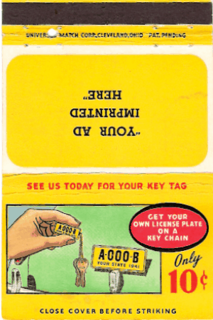 1941 Matchbook
