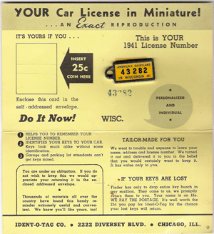 1941 Ident-O-Tag