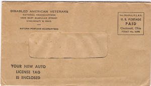 1944 Oval On Mailer