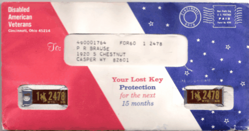 1968 Complete Mailer